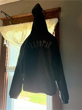 Trapstar London Black Hooded Windbreaker Jacket 🖤 NWT